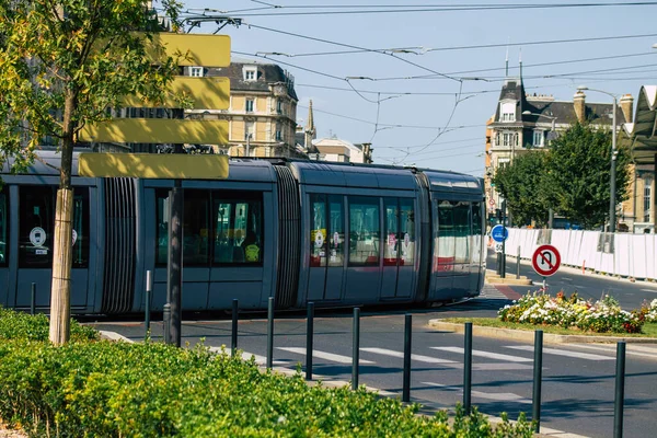 Reims France Septembre 2020 Vue Tramway Électrique Moderne Pour Les — Photo