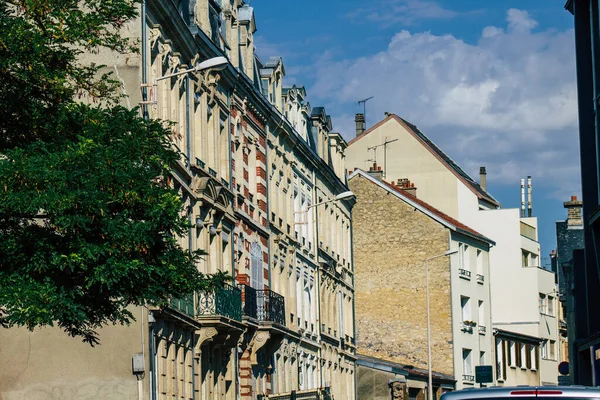 Реймс Франция Сентября 2020 Вид Фасад Исторического Здания Расположенного Реймсе — стоковое фото