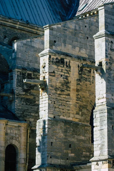 Reims França Setembro 2020 Vista Fachada Exterior Basílica Saint Remi — Fotografia de Stock