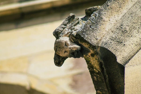 Reims Bir Ortaçağ Manastırı Kilisesi Olan Saint Remi Bazilikası Nın — Stok fotoğraf