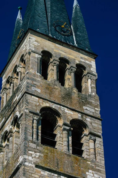 Reims France September 2020 Zicht Buitengevel Van Basiliek Van Saint — Stockfoto