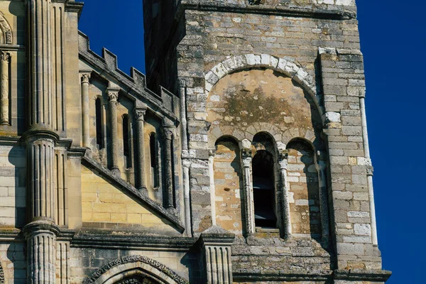 Reims France September 2020 Zicht Buitengevel Van Basiliek Van Saint — Stockfoto