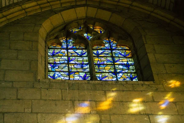 Reims France September 2020 View Stained Glass Windows Basilica Saint — 스톡 사진