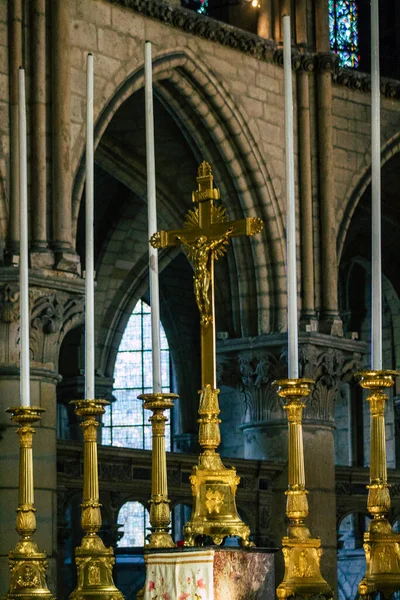Reims Francie Září 2020 Pohled Středověký Klášterní Kostel Remeši Bazilice — Stock fotografie