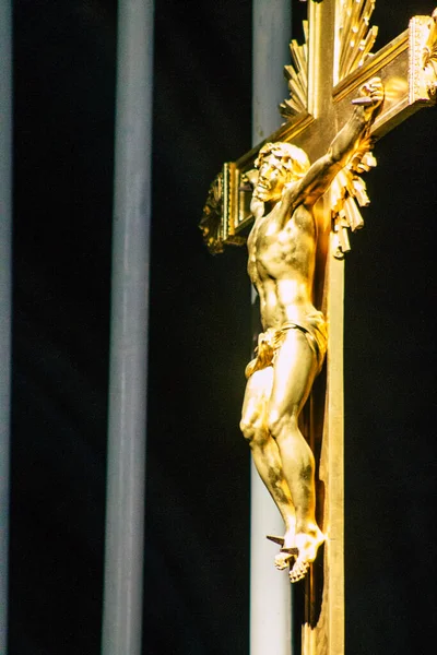 Reims Frankreich September 2020 Blick Die Basilika Saint Remi Eine — Stockfoto