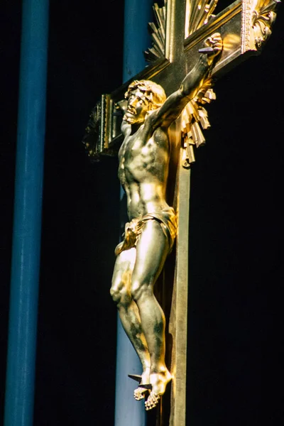 Reims France Septembre 2020 Vue Intérieur Basilique Saint Rémi Une — Photo