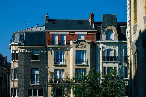 Reims Francie Září 2020 Pohled Fasádu Historické Budovy Remeš Město — Stock fotografie