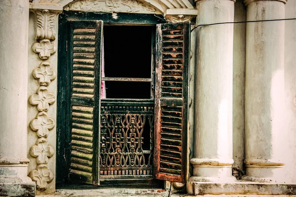 View Facade Old House Nepal — Stock Photo, Image