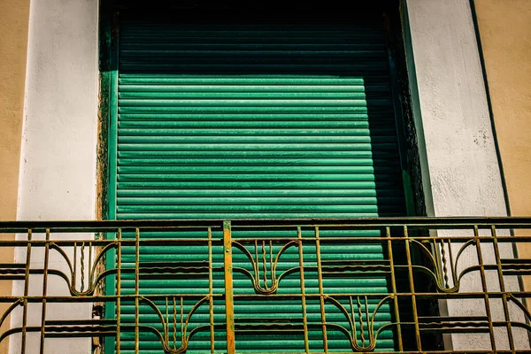 Vista Fachada Una Casa Antigua Grecia — Foto de Stock