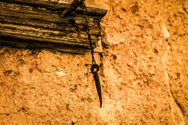 Yunanistan 'da eski bir evin dış görünüşü