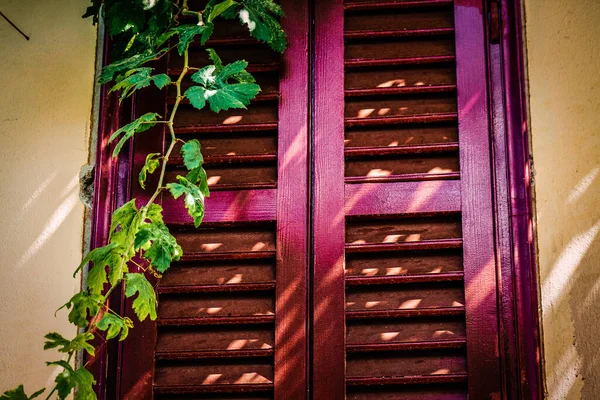 View Facade Old House Greece — Stock Photo, Image