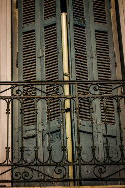 Yunanistan 'da eski bir evin dış görünüşü