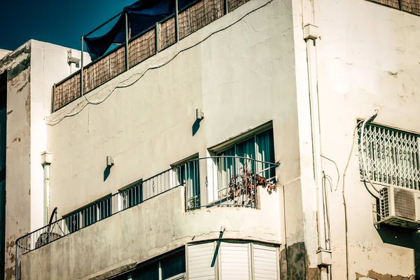 Vista Fachada Edifício Moderno Nas Ruas Tel Aviv Israel — Fotografia de Stock