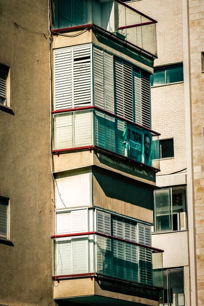 Vista Fachada Edificio Moderno Las Calles Tel Aviv Israel — Foto de Stock