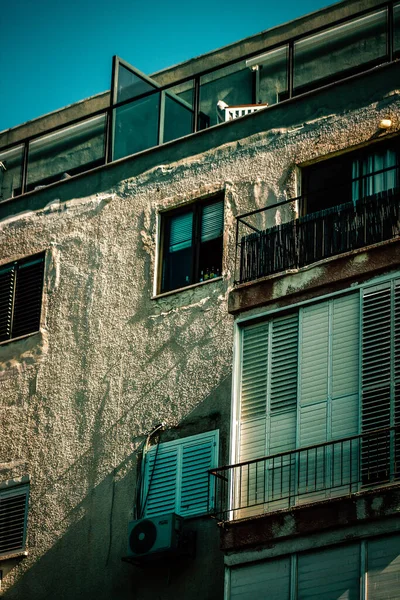 Вид Фасад Современного Здания Улицах Тель Авива Израиле — стоковое фото