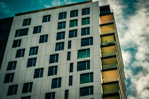 Vista Fachada Edificio Moderno Las Calles Tel Aviv Israel — Foto de Stock