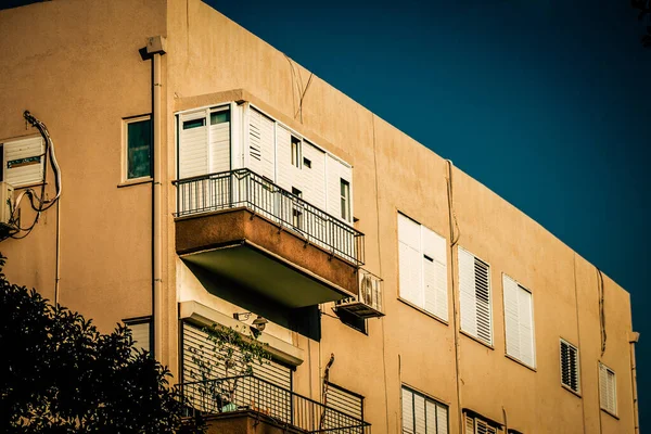 Vista Fachada Edificio Moderno Las Calles Tel Aviv Israel —  Fotos de Stock