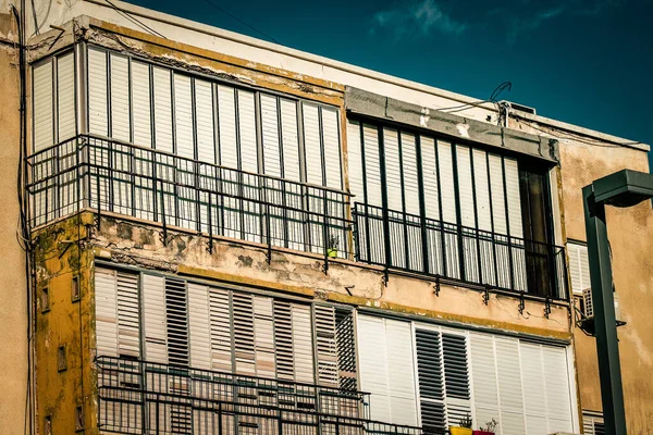 Vista Fachada Edifício Moderno Nas Ruas Tel Aviv Israel — Fotografia de Stock