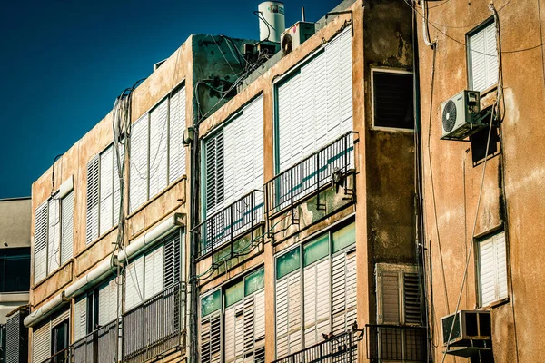 Veduta Della Facciata Edificio Moderno Nelle Strade Tel Aviv Israele — Foto Stock