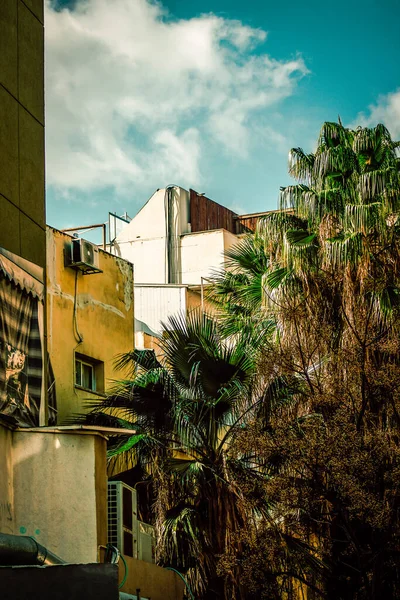 Vista Fachada Edificio Moderno Las Calles Tel Aviv Israel — Foto de Stock