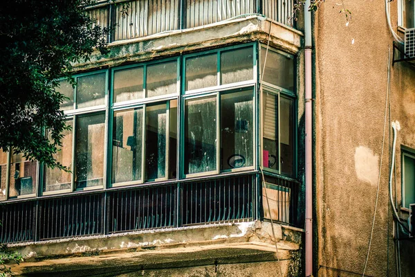 Vista Fachada Edifício Moderno Nas Ruas Tel Aviv Israel — Fotografia de Stock