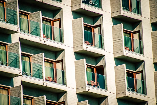 Vue Façade Bâtiment Moderne Dans Les Rues Tel Aviv Israël — Photo