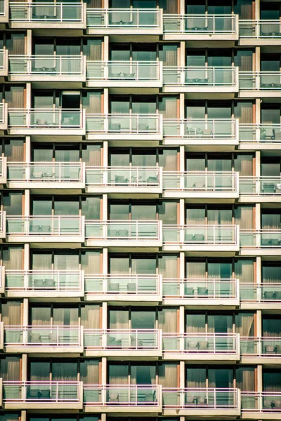 Vista Fachada Edifício Moderno Nas Ruas Tel Aviv Israel — Fotografia de Stock