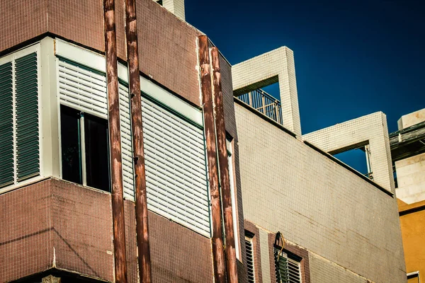 Veduta Della Facciata Edificio Moderno Nelle Strade Tel Aviv Israele — Foto Stock