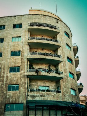 İsrail 'deki Kudüs' ün tarihi bölgesindeki bir binanın dış görünüşü