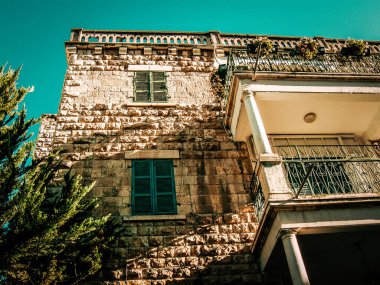 İsrail 'deki Kudüs' ün tarihi bölgesindeki bir binanın dış görünüşü