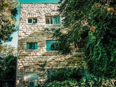 İsrail 'deki Kudüs' ün tarihi bölgesindeki bir binanın dış görünüşü