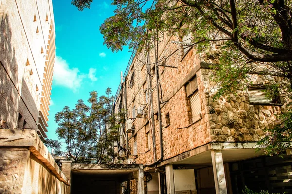 Vista Fachada Edificio Distrito Histórico Jerusalén Israel —  Fotos de Stock