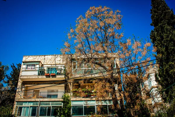 Vue Façade Bâtiment Dans Quartier Historique Jérusalem Israël — Photo