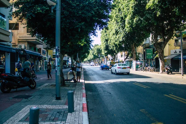Tel Aviv Izrael Szeptember 2020 Egy Hagyományos Izraeli Taxi Megtekintése — Stock Fotó