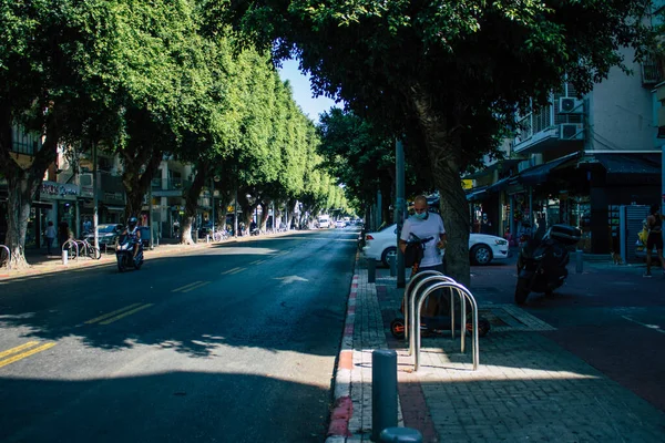 特拉维夫以色列2020年9月29日在封锁和科罗纳威斯爆发期间特拉维夫空旷的街道景观 — 图库照片
