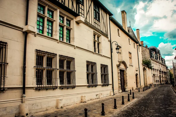 Vista Fachada Edifício Centro Histórico Reims França — Fotografia de Stock