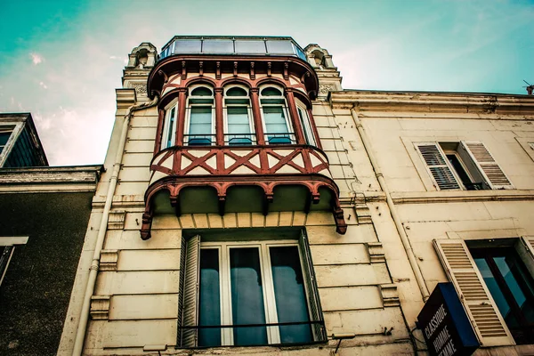 Вид Фасад Здания Историческом Центре Реймса Франции — стоковое фото