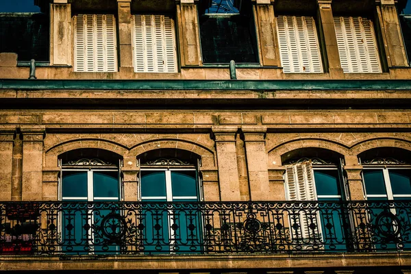 Veduta Della Facciata Edificio Nel Centro Storico Reims Francia — Foto Stock