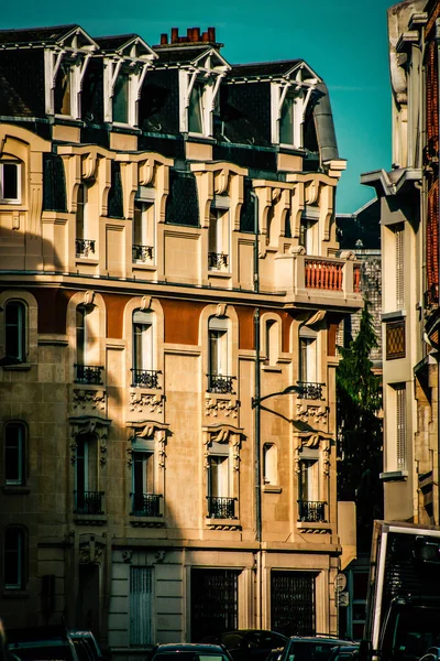 Vista Fachada Edificio Centro Histórico Reims Francia —  Fotos de Stock