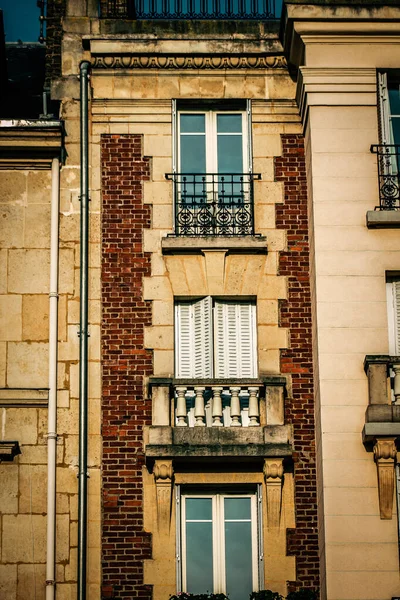 Вигляд Фасад Будівлі Історичному Центрі Реймса Франції — стокове фото