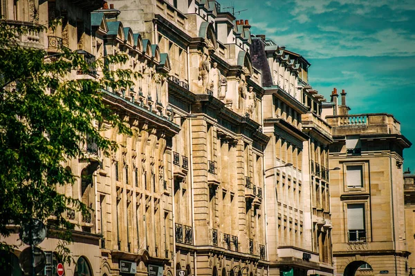 View Facade Building Historic Downtown Reims France — Stock Photo, Image