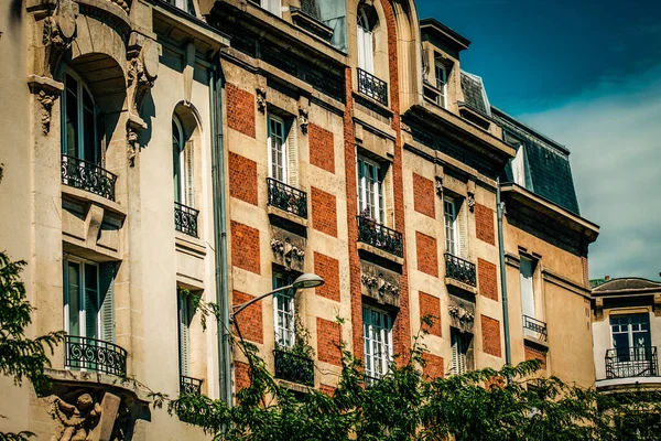 Utsikt Över Fasaden Byggnad Den Historiska Centrum Reims Frankrike — Stockfoto