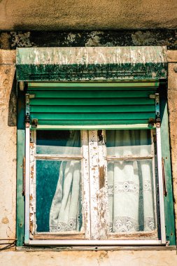 Lizbon şehir merkezindeki bir binanın dış görünüşü Portekiz 'de