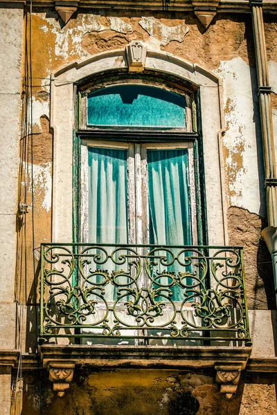 Vista Fachada Edificio Centro Lisboa Portugal — Foto de Stock