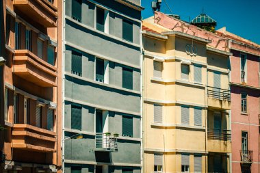 Lizbon şehir merkezindeki bir binanın dış görünüşü Portekiz 'de