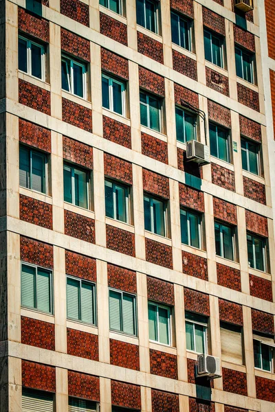 Vue Façade Bâtiment Centre Ville Lisbonne Portugal — Photo