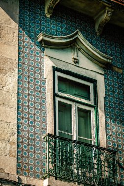 Lizbon şehir merkezindeki bir binanın dış görünüşü Portekiz 'de