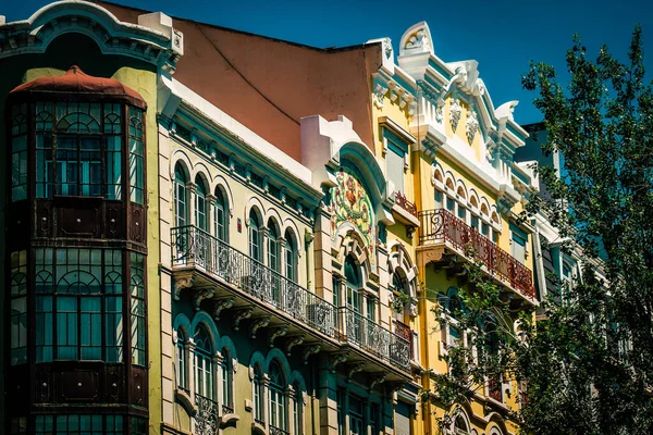 Veduta Della Facciata Edificio Nel Centro Lisbona Portogallo — Foto Stock