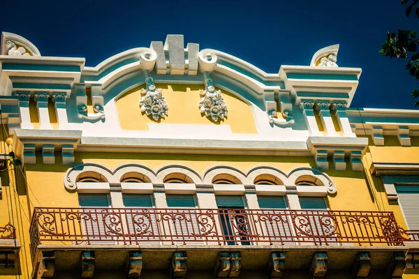 Gezicht Gevel Van Een Gebouw Het Centrum Van Lissabon Portugal — Stockfoto