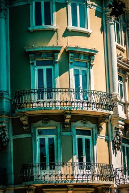 Lizbon şehir merkezindeki bir binanın dış görünüşü Portekiz 'de